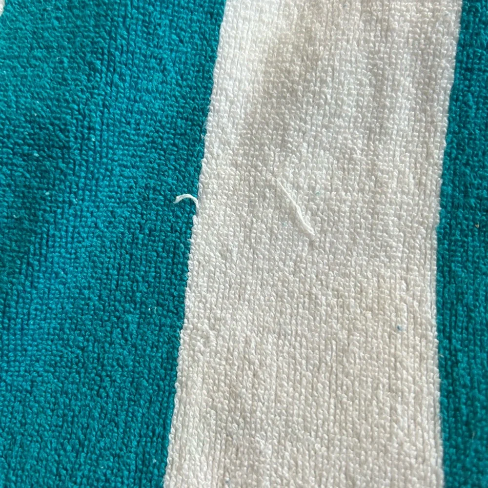 UGG STRIPED BEACH TOWEL 100% COTTON IN TURQUOISE/PINK/WHITE VARIANT